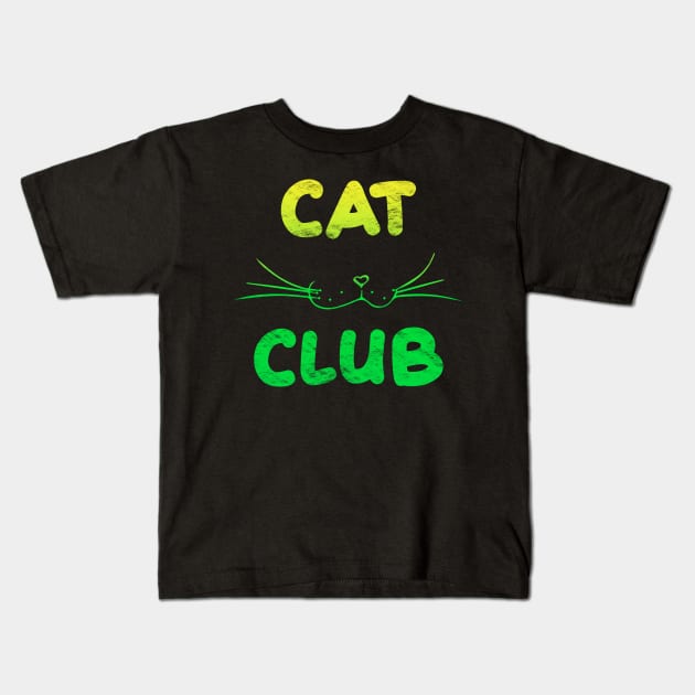 Cat Club - Lemon Kids T-Shirt by Scailaret